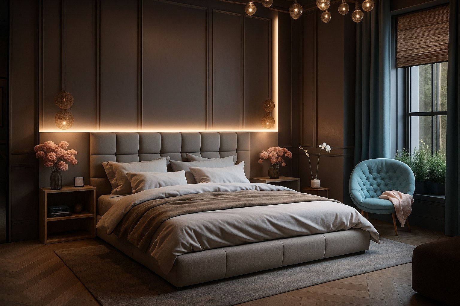 Luxury Girls Hostel Living Space